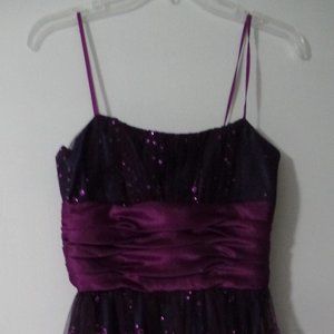 Mini Dress Party/Cocktail Purple and Navy Blue